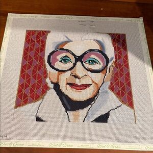 Thorn Alexander-Iris Apfel Needlepoint